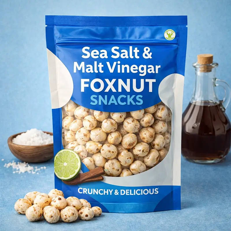Sea Salt & Malt Vinegar Foxnut Snacks